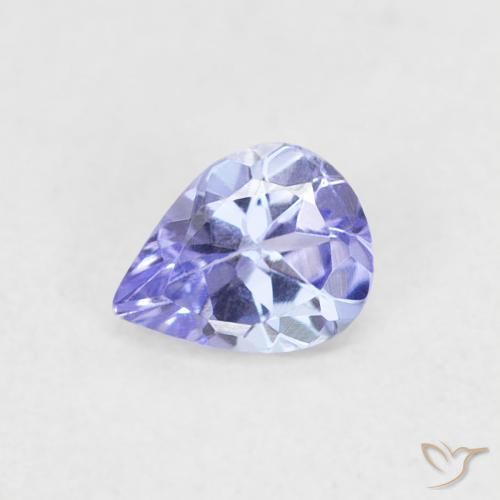0.35ct 天然 紫罗兰蓝色 坦桑黝帘石, 梨形, VVS-VS