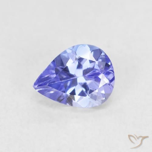 0.43ct 天然 紫罗兰蓝色 坦桑黝帘石, 梨形, VVS-VS