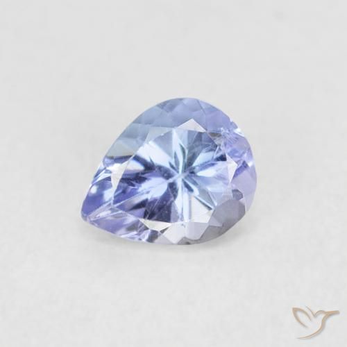 0.36ct 天然 淡蓝色 坦桑黝帘石, 梨形, VVS-VS