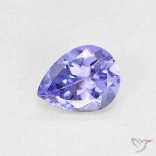 0.36ct 天然 电蓝 坦桑黝帘石, 梨形, VVS-VS
