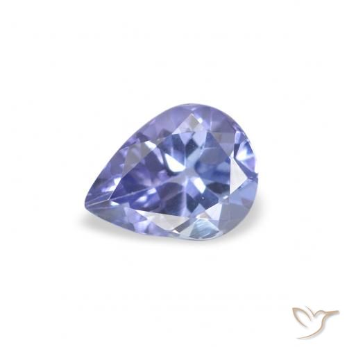 0.34ct 天然 浅蓝色 坦桑黝帘石, 梨形, VS