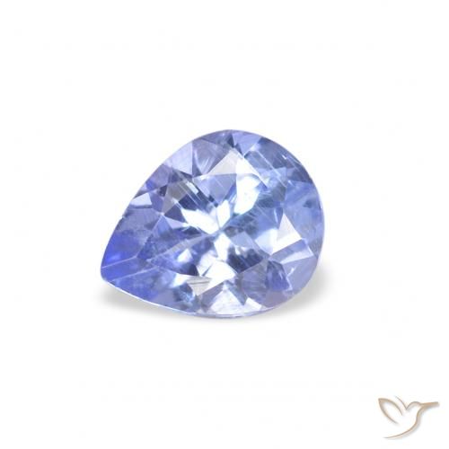 0.31ct 天然 淡蓝色 坦桑黝帘石, 梨形, VS