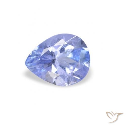 0.33ct 天然 淡蓝色 坦桑黝帘石, 梨形, VS