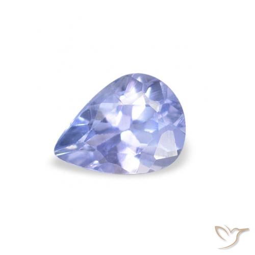 0.36ct 天然 浅蓝色 坦桑黝帘石, 梨形, VS