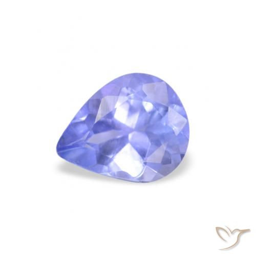 0.34ct 天然 紫罗兰蓝色 坦桑黝帘石, 梨形, VS