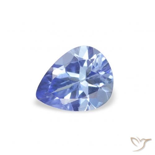 0.38ct 天然 淡蓝色 坦桑黝帘石, 梨形, VS