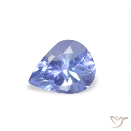 0.36ct 天然 淡蓝色 坦桑黝帘石, 梨形, VS