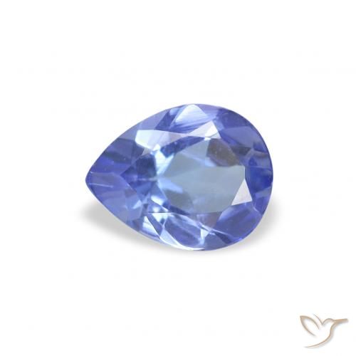 0.34ct 天然 深蓝色 坦桑黝帘石, 梨形, VS