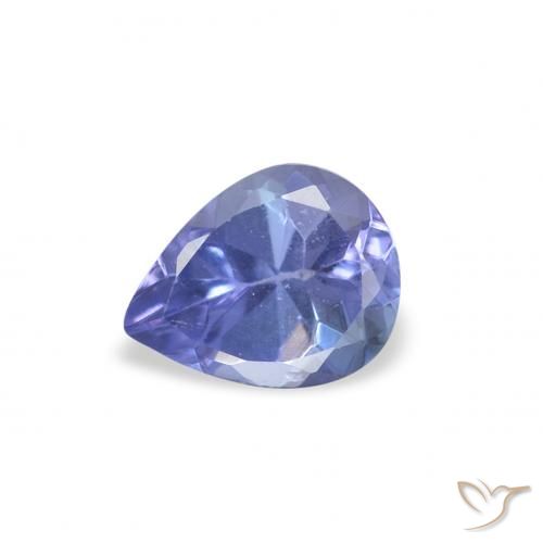 0.31ct 天然 深蓝色 坦桑黝帘石, 梨形, VS