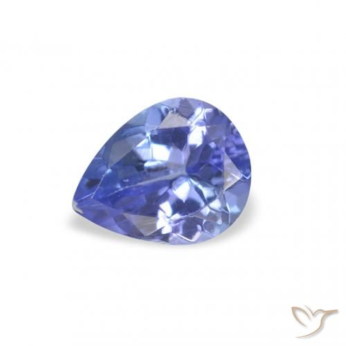 0.35ct 天然 蓝色 坦桑黝帘石, 梨形, VS