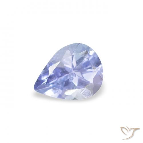0.34ct 天然 浅蓝色 坦桑黝帘石, 梨形, VS