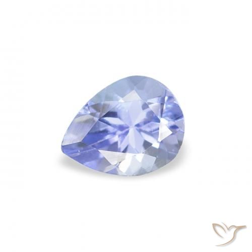 0.40ct 天然 浅蓝色 坦桑黝帘石, 梨形, VS