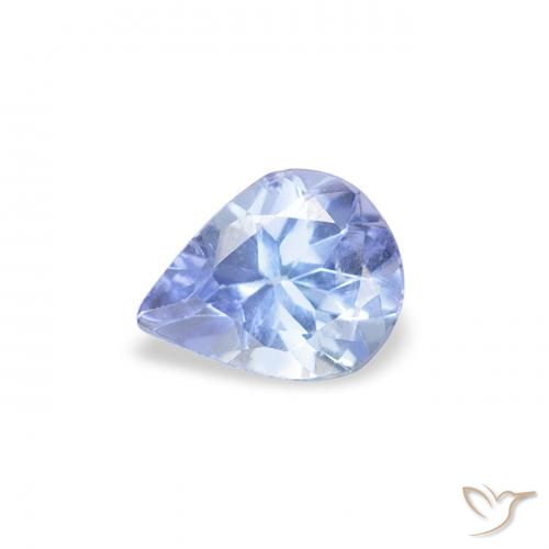 0.34ct 天然 淡蓝色 坦桑黝帘石, 梨形, VS