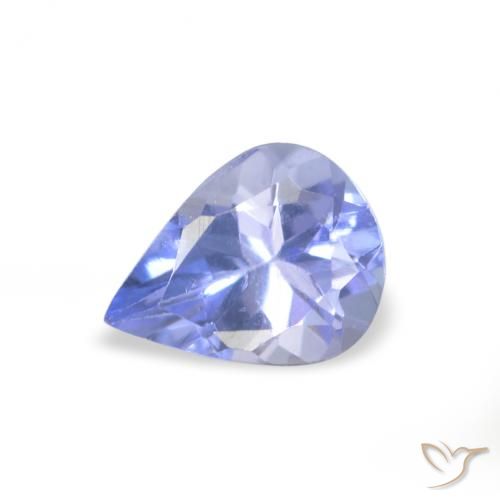 0.32ct 天然 浅蓝色 坦桑黝帘石, 梨形, VVS-VS