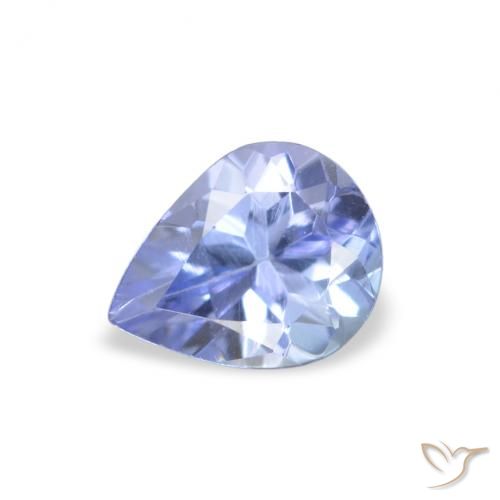 0.33ct 天然 淡蓝色 坦桑黝帘石, 梨形, VVS-VS