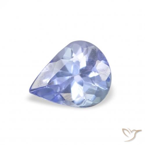 0.34ct 天然 淡蓝色 坦桑黝帘石, 梨形, VS