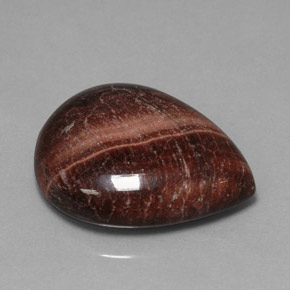 23.62克拉天然多色Tiger's Eye Matrix，梨形，24.2×18.8毫米，不透明