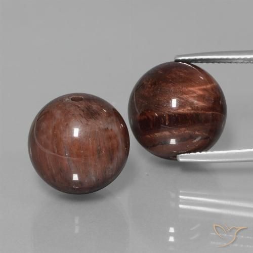 41.41ctw 天然 彩色 虎眼石斑晶, 球形, 不透明