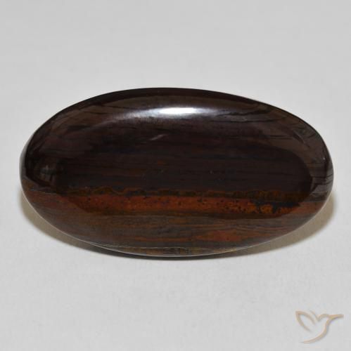 46.28ct 天然 彩色 虎眼石矩阵, 椭圆形, 不透明