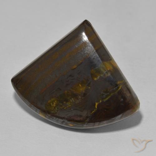 40.69克拉天然虎眼石矩阵，花式切割，不透明