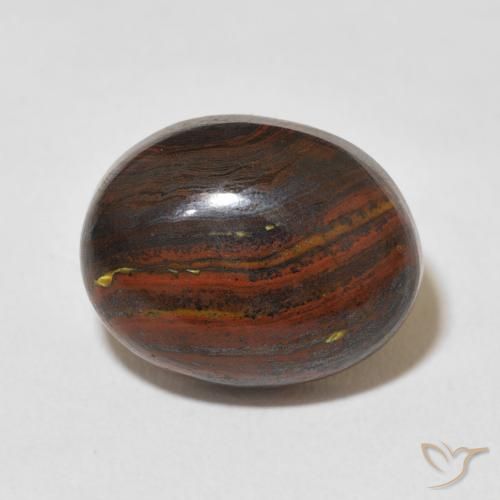 12.50ct 天然 彩色 虎眼石矩阵, 椭圆形, 不透明