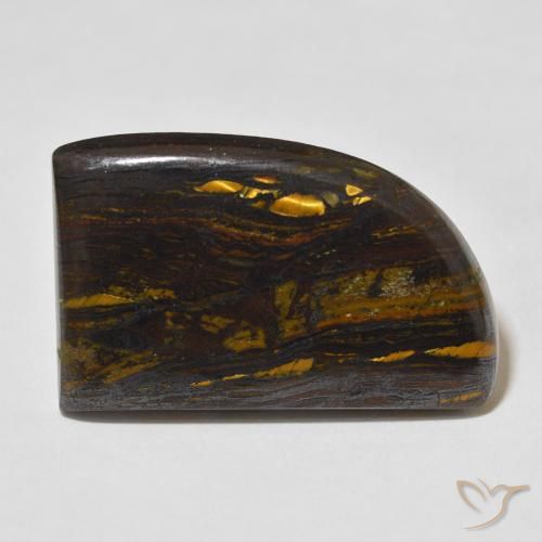 51.12ct 天然 彩色 虎眼石矩阵, 花式切割, 不透明