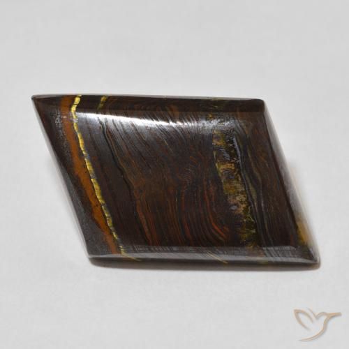 28.02ct 天然 彩色 虎眼石矩阵, 花式切割, 不透明