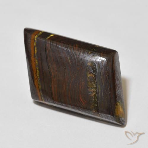 28.02克拉天然虎眼石矩阵，花式切割，不透明