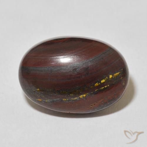 17.22ct 天然 彩色 虎眼石矩阵, 椭圆形, 不透明