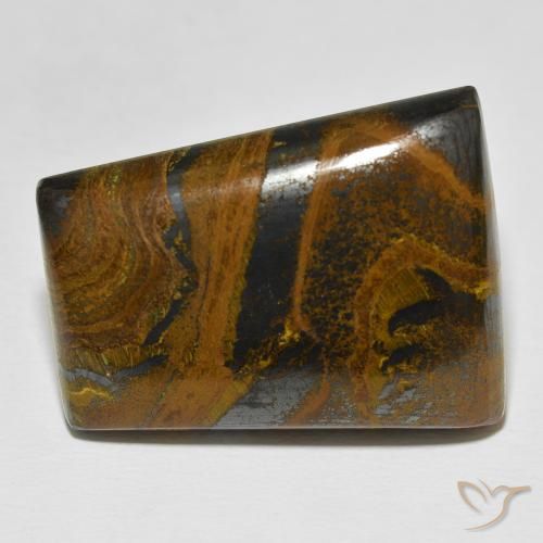 67.54ct 天然 彩色 虎眼石矩阵, 狭长方形, 不透明