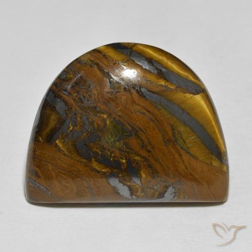 53.17ct 天然 彩色 虎眼石矩阵, 花式切割, 不透明