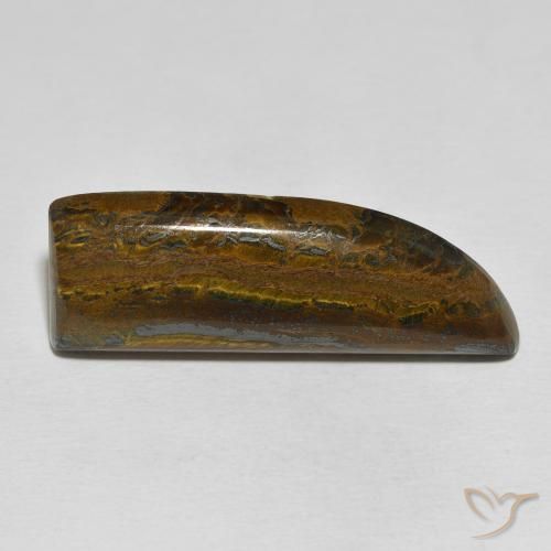 26.35ct 天然 彩色 虎眼石矩阵, 花式切割, 不透明