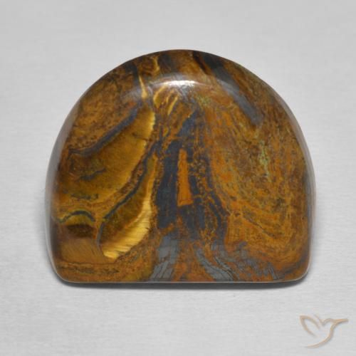 26.82ct 天然 中褐色 虎眼石矩阵, 花式切割, 不透明