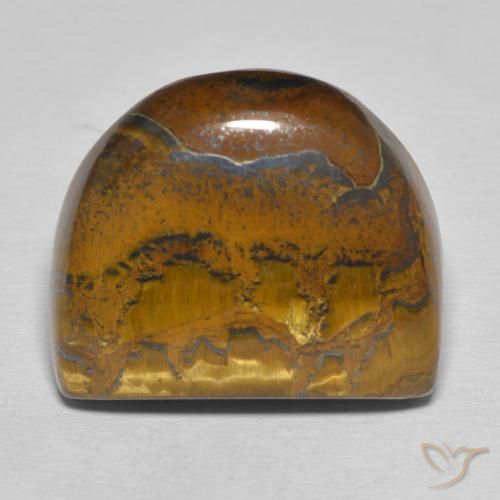 40.11ct 天然 中褐色 虎眼石矩阵, 花式切割, 不透明
