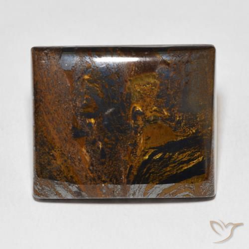 58.40ct 天然 暖棕 虎眼石矩阵, 狭长方形, 不透明