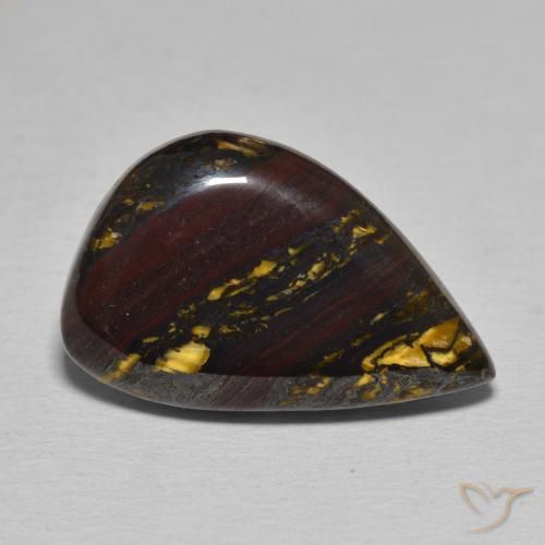 15.67ct 天然 彩色 虎眼石矩阵, 花式切割, 不透明