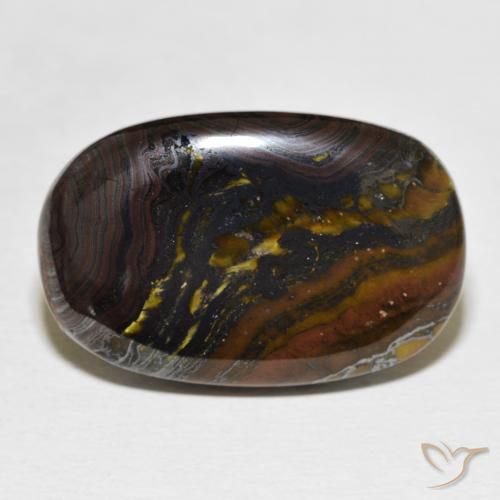 26.16ct 天然 彩色 虎眼石矩阵, 软垫, 不透明