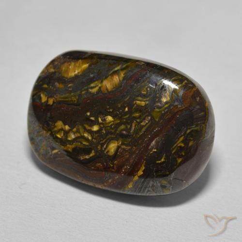 20.80克拉天然虎眼石矩阵，软垫，不透明