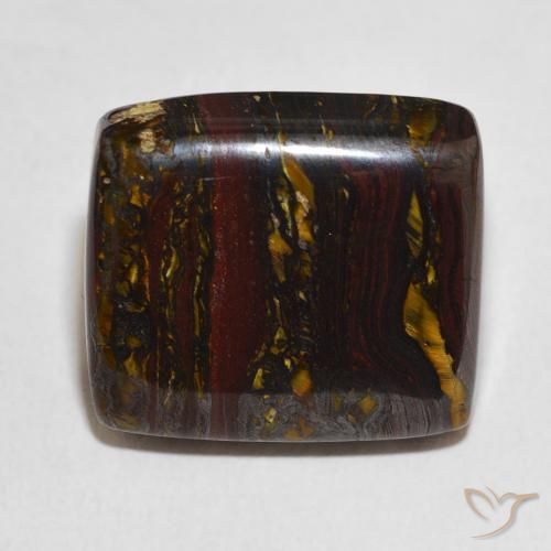 27.98ct 天然 彩色 虎眼石矩阵, 软垫, 不透明