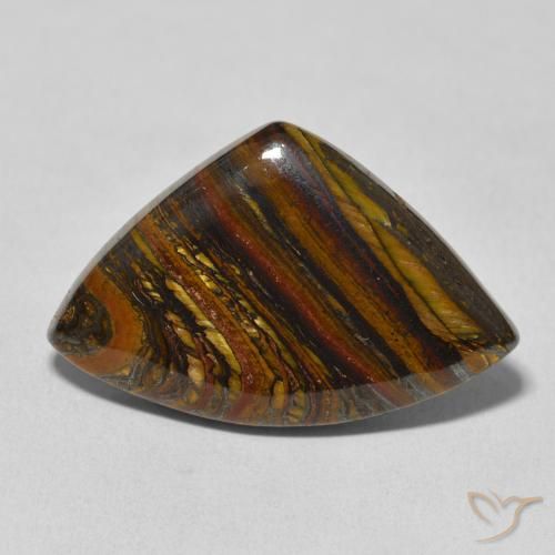 26.35ct 天然 彩色 虎眼石矩阵, 花式切割, 不透明