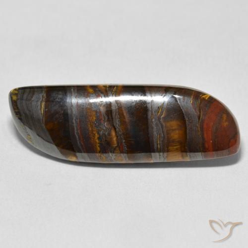 23.75ct 天然 彩色 虎眼石矩阵, 花式切割, 不透明