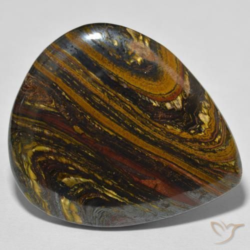 70.11ct 天然 彩色 虎眼石矩阵, 梨形, 不透明