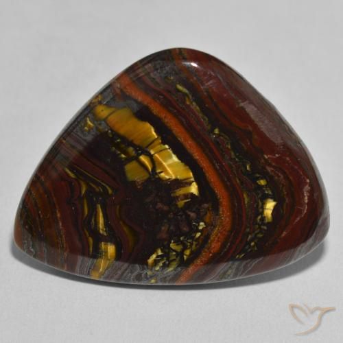 36.54ct 天然 彩色 虎眼石矩阵, 花式切割, 不透明