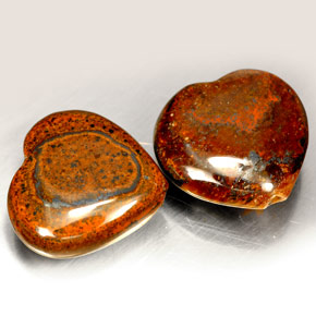 克拉天然虎眼石，心形，不透明