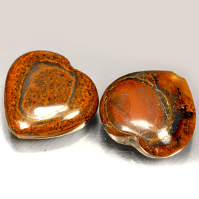 克拉天然虎眼石，心形，不透明