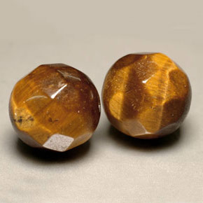 天然棕色Tiger's Eye，球形，10.34毫米，不透明