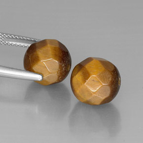 克拉天然虎眼石，球形，不透明