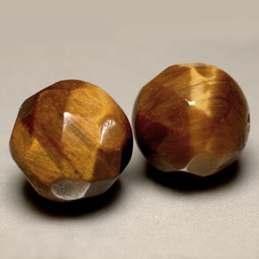天然棕色Tiger's Eye，球形，10.23毫米，不透明