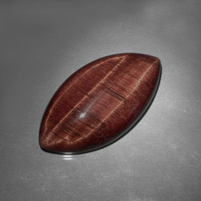 31.77克拉天然虎眼石，马眼形，不透明