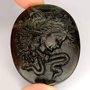 122.90克拉天然多色Tiger's Eye，异形，44×35.4毫米，不透明